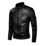 Jaqueta De Couro Masculina Motoqueiro Super Promoção Outono