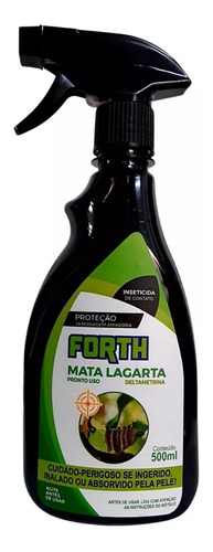 Inseticida Forth Mata Lagarta Pronto Uso 500ml Para Plantas