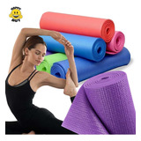 Colchoneta Mat Yoga Fitness Pilates 5mm + Bolso Enrollable Color Variado