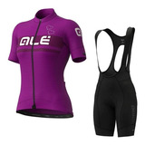 Maillot De Ciclismo Ale Mtb Bike Mujer Route Traje Manga Cor