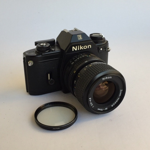 Câmera Nikon Em Com Lente 35-70 Limpinha