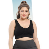 Top Sutiã Regata Plus Size Bojo Removível Não Marc Reforçado