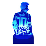 Lámpara Led Ilusión 3d Messi  7 Colores