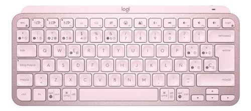 Teclado Logitech Mx Keys Mini Bluetooth Rosa Español Rf Wire