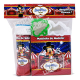 20 Kits Massinha Molde + Bolinhas Bolha De Sabão Aniversário