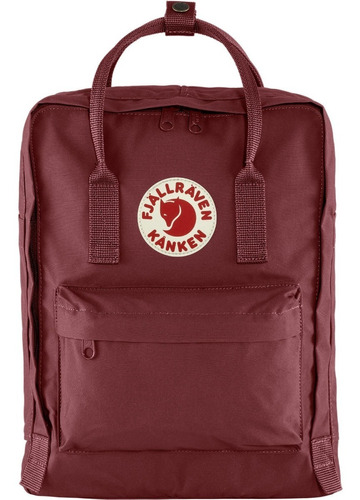 Mochila Urbana Fjallraven Kanken Kånken Classic Color Ox Red Diseño Lisa