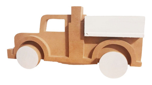 Camion Estilo Clasico Juguete Infantil De Madera Pintado