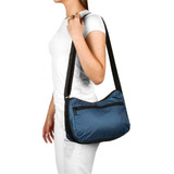 Bolso City Manos Libres Plegable Azul Oscuro Citybags Diseño De La Tela Liso