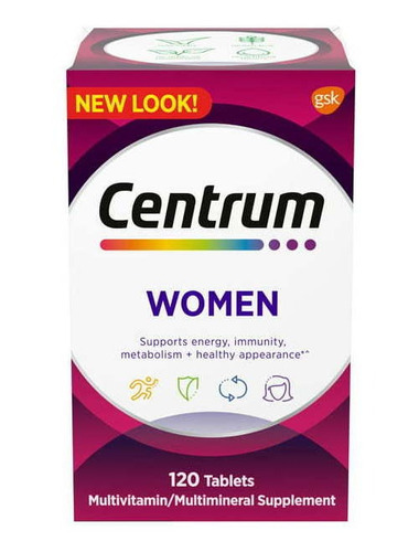 Multivitamínico Centrum Mulher 120 Tablets - Women Importado