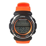Reloj Strike Watch Yp-06322-07 Orange Hombre Deportivo Color De La Correa Naranja Color Del Bisel Negro Color Del Fondo Negro