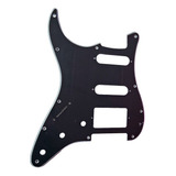 Pickguard Cool Parts Pst01hss Bk Strato Tri Capa Negro Zurdo