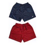 Kit 2 Shorts Tactel Masculino Bermudas Moda Praia Plus Size 