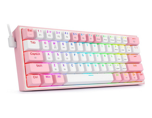 Teclado Mecánico Para Juegos Redragon-k617 Fizz Wired Rgb 60