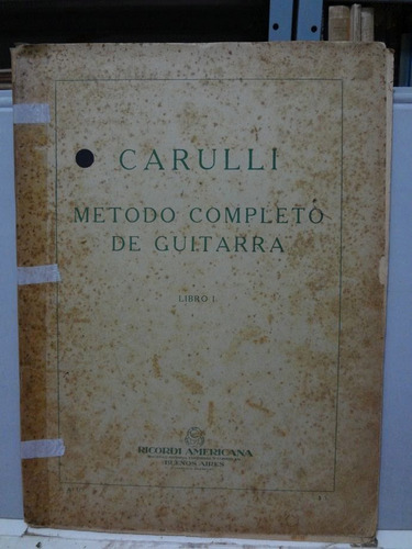 Partitura Violão Metodo Completo De Guitarra -carulli  V. 1