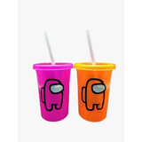 Vaso Con Popote 16oz Personalizado Fiestas Xv Boda (100pzs)