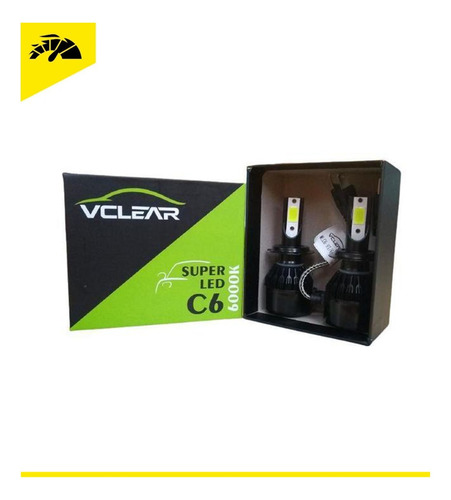 Kit Super Led Automotivo Vclear C6 H1 H3 H7 H11 H27 Hb4