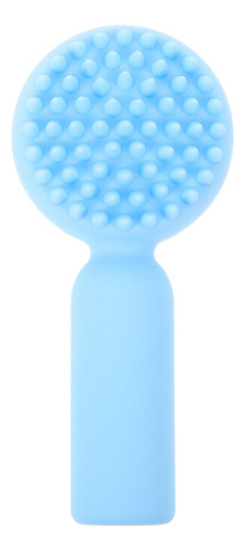 Cepillo De Limpieza Facial De Silicona Azul Cielo, Limpiador