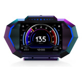 * Obd2 Gps Hud Velocímetro Monitor Temperatura Agua Coche