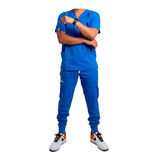 Uniforme Medico Antifluidos De Tela Lafayette - Tipo Jogger