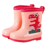 Bota De Agua Infantil Niños Color Rosado