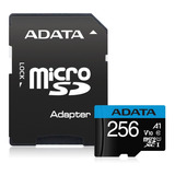 Memoria Micro Sd Adata 256gb Con Adaptador Sd Clase 10