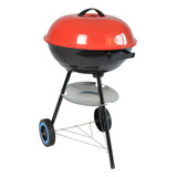 Parrilla Portátil A Carbón Kettle Roja 17''