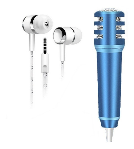 Mini Micrófono Audífonos Jack 3.5 Karaoke Portatil Oferta