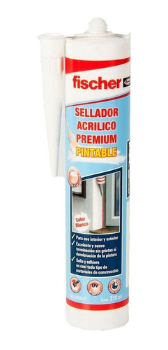Sellador Acrílico Premium Pintable  310ml   Fischer