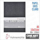 Block Cuaderno Dibujo Hahnemuhle The Grey A5 V 120gr 80h Gri