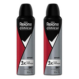 Desodorante Aero Rexona Clinical 150ml Masc Sports-kit C/2un