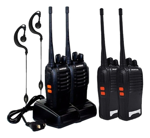 Kit 4 Radio Comunicador 777s Profissional Ht Uhf 16 Canaisnf