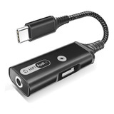 Adaptador Usb Tipo C A Audífonos Jack 3.5mm Para Samsung Dac