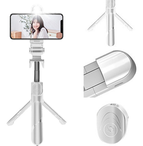 Palo Selfie Tripode Con Luz Selfie Stick Bluetooth Remoto