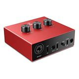 Interfaz De Audio Usb Con Xlr/trs 1x 1/4puLG 2x Rca Usb,