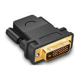 Kit 5 Conector Adaptador Dvi X Hdmi Fêmea 24+1 Banhado