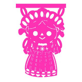 Decoración Papel Picado Parejita Mexicana   30 Tiras 