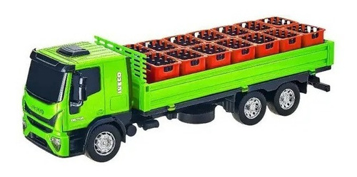 Camion Iveco Tector Reparto De Bebidas 33cm 14 Cajones Cadia