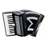 Acordeon Michael 48 Baixos Acm4803n Spb Preto Solido