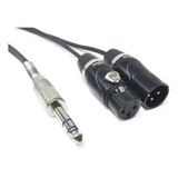 Cabo Y P10 Insert P10 Trs - 2x Xlr  - Bss Santo Angelo - 3m