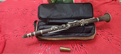 Clarinete 10 Ch Madeira Para Colecionador Antiga + 150 Anos