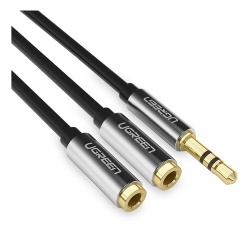 Ugreen Cable Splitter De Audio De 3.5 A 3.5mm + 3.5mm 20 Cm