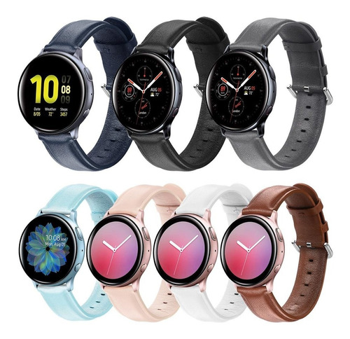 Correa De Cuero Para Smart Watch Samsung Active