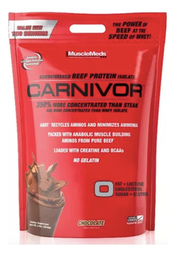 Carnivor Isolate 8lb 100 Servicios Musclemeds 