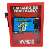 Quadro Decorativo Nostalgia Quebre Vidro Super Mario World