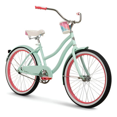 Bicicleta Huffy Crucero Mujer Good Vibrations Menta R24 Menta Estandar | Meses sin interés