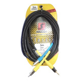 Cable De Plástico Plug 3.5 A 2 Rca De 3 Metros Solcor