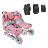 Patines Ajustables Freeskate Freno Kxr Urbano Y Protecciones