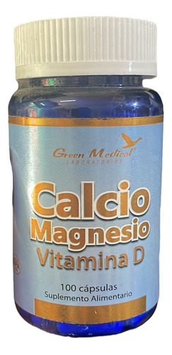 Calcio + Magnesio + Vitamina D Sumplemento 100 Cap