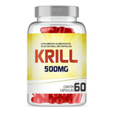 Óleo De Krill 500mg Com 60 Cápsulas Gelatinosas
