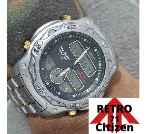 Relógio Citizen New Wingman Raro Anos 90 N-1